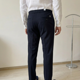 Pantaloni Lardini Blu Notte in Fresco Lana - taglia 52