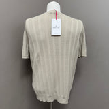 T-Shirt Manuel Ritz in Maglia Traforata - Beige