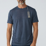 T-shirt Kangra in Lino Blu - Taglia 52 -