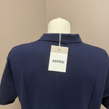 Polo Aspesi a Manica Corta - 100% Cotone Blu Navy