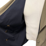 Trench Double Face Kired - Blu Navy & Verde Oliva - Taglia 52