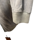 Giubbotto Bomber Emanuele Curci in Pelle Scamosciata - Sabbia Beige