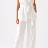 Completo bianco in lino