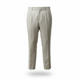 Pantalone Lardini Sartoriale - Misto Lana, Seta e Lino - Beige Chiaro