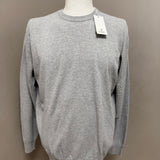 Pullover Girocollo Kangra – 100% Cotone (Grigio Perla)