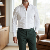 Pantalone Lardini Sartoriale – Pura Lana Vergine Verde Scuro