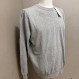 Pullover Girocollo Kangra – 100% Cotone (Grigio Perla)