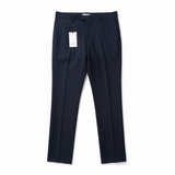 Pantalone Sartoriale Lardini in Lana e Tessuto Tecnico - Blu Navy