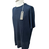 T-shirt Kangra in Lino Blu - Taglia 52 -