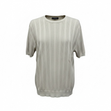 T-Shirt Manuel Ritz in Maglia Traforata - Beige