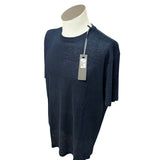 T-shirt Kangra in Lino Blu - Taglia 52 -