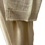 Maglia girocollo Alpha Studio in cotone beige - Taglia 50