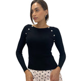 Maglia a costine con bottoni – Vicolo