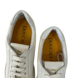 Sneaker Doucal's in Pelle – Off-White Color Panna