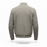 Giubbotto Bomber Emanuele Curci in Pelle Scamosciata - Sabbia Beige
