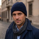 Berretto Lardini in Lana e Cashmere – Blu Navy