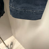 Two Men Giacca in Jeans imbottita taglia XL Blu