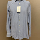 Camicia Xacus Active Shirt - The Journey Collection | No-Stiro Celeste a Righe