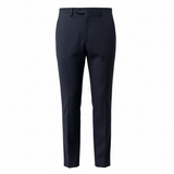 Pantalone Sartoriale Lardini in Lana e Tessuto Tecnico - Blu Navy