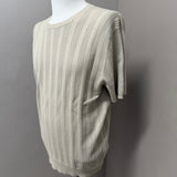T-Shirt Manuel Ritz in Maglia Traforata - Beige