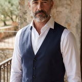 Gilet Sartoriale Lardini Blu Notte – Fresco Lana – Taglia 46