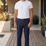 Pantaloni Berwich blu in cotone taglia 54