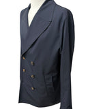Trench Double Face Kired - Blu Navy & Verde Oliva - Taglia 52