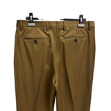 Pantaloni classici Lardini di colore marrone per uomo, realizzati al 100% in pura lana vergine.