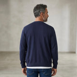 Cardigan Hamaki-ho in puro cotone blu Taglia L