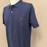 Polo Aspesi in Piqué di Cotone Stretch - Blu Navy