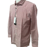 Camicia Hamaki-Ho – Rigata Bianco e Bordeaux