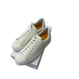 Sneaker Doucal's in Pelle – Off-White Color Panna