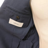 Abito Lardini Uomo Blu in Fresco Lana Principe di Galles - Taglia 50 (L)
