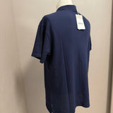 Polo Aspesi in Piqué di Cotone Stretch - Blu Navy