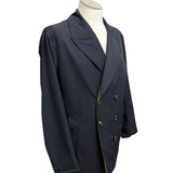 Trench Double Face Kired - Blu Navy & Verde Oliva - Taglia 52