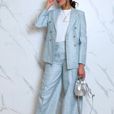 Completo lino doppio petto Lardini donna
