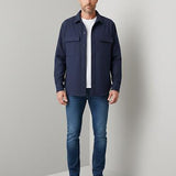 Lardini Giacca/Camicia Cashmere e Lana XL Blu Navy Bellissima