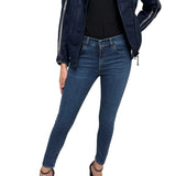Pantalone Jeans Skinny Blu Denim Gaelle