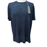 T-shirt Kangra in Lino Blu - Taglia 52 -