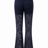 Pantalone in Pizzo Blu Navy