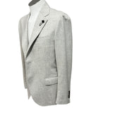 Blazer Lardini in Lana Vergine e Cashmere - Grigio Melange