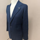 Lardini Giacca Blu in Cotone