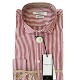 Camicia Hamaki-Ho – Rigata Bianco e Bordeaux