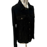 Camicia in Pelle Scamosciata Andrea D'Amico - Nera