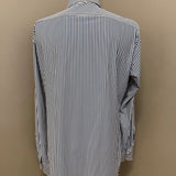 Camicia Xacus Active Shirt a Righe Bianche e Blu - Tailor Fit - Collo 42 (XL)