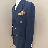 Giacca Doppiopetto Black Diamond Couture – Blu Herringbone