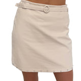 Mini gonna in ecopelle