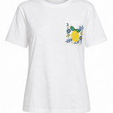 T-shirt Limone con Taschino Ricamato