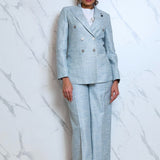 Completo lino doppio petto Lardini donna