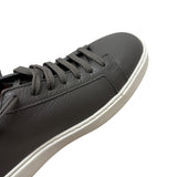 Sneaker Santoni Uomo in Pelle Grigia Martellata - Misura 43 (UK 8, US 9)